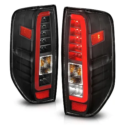 ANZO 311443 Led Tail Lights W/ Light Bar Black
