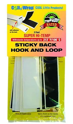 AP PRODUCTS 006204 6&#039; Hook And Loop Sticky Back -