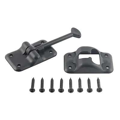 AP PRODUCTS 013084BL Plastic Door Holdback 3-1/2 Black