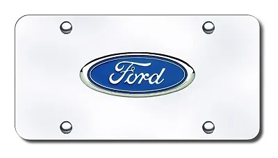 AUTO GOLD FORCC Ford Name Chr/Chr Plate