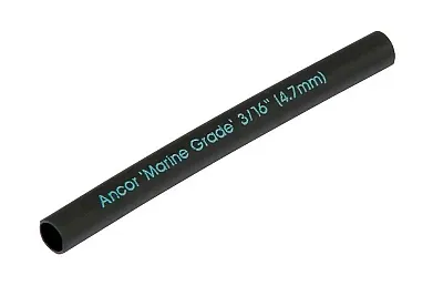 ANCOR 302103 3/16&#039; X 3&#039; Black Heat Shrink