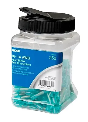 ANCOR 309101 Heat Shrink Butt Connector 16-14