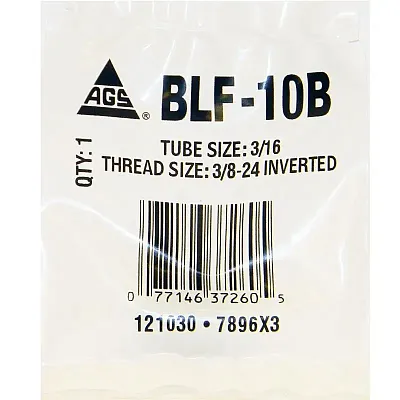 AGS BLF10B 3/16&#039; (3/8-24) Inverted
