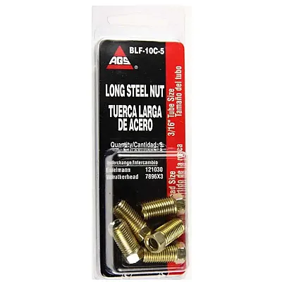 AGS BLF10C5 3/16'X 3/16'Lg Steel Nut