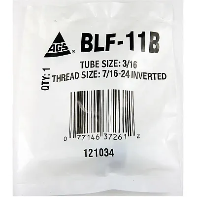 AGS BLF11B 3/16&#039; (7/16-24) Inverted
