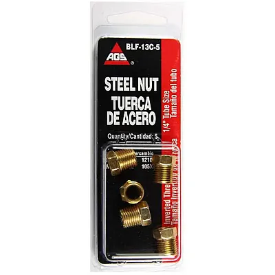 AGS BLF13C5 1/4'X 3/16' Steel Nut