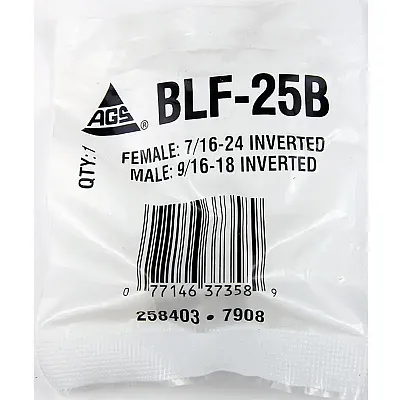 AGS BLF25B 7/16-24 -9/16-18 Inverted