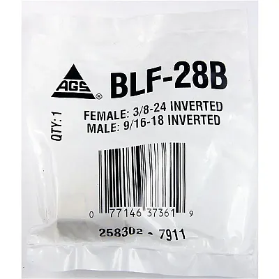AGS BLF28B 3/8-24- 9/16-18 Inverted