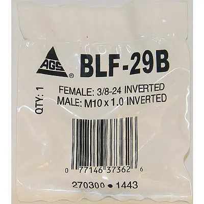 AGS BLF29B 3/8-2 -M10 X 1.0 Inverted