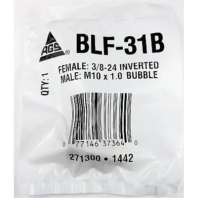 AGS BLF31B 3/8-24 - M10 X 1.0 Bubble