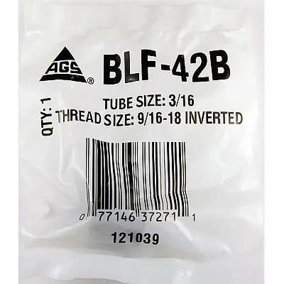 AGS BLF42B 3/16&#039; (9/16-18) Inverted