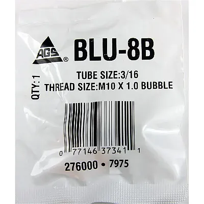 AGS BLU8B 3/16 M10 X 1.0 Bubble)