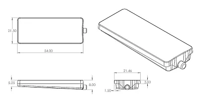 ALPHA SYSTEM 548HFR102B 22' X 54' X 8' Blow Molded Holding