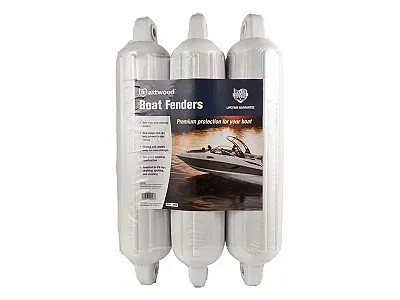ATTWOOD MARI 93553P2 5&#039; Fender Pack Of 3-White