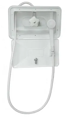 AMER BRASS SHWRBOX1WH Shwr Box W/Sngl Lvr Wh Shwr Valve