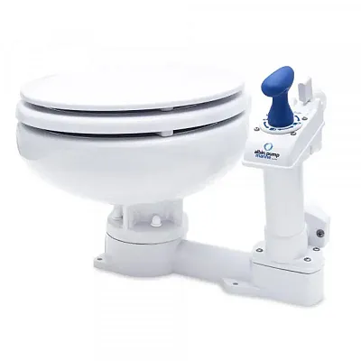 ALBIN 0701003 Marine Toilet Manual Compact Low