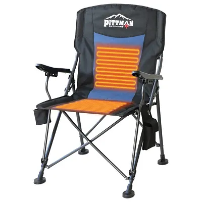 AIRBEDZ PPIHEATCHR Heated Camping Chair Black/Blue