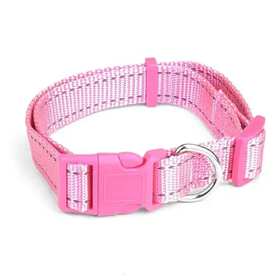 Medium Pink Adjustable Reflective Collar ACLR-104