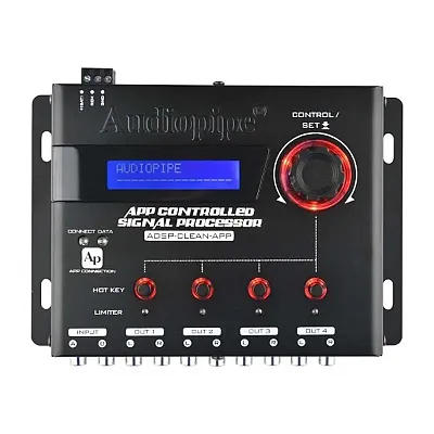 Audiopipe 1-In/4-Out Digital Signal Processor - App Controlled