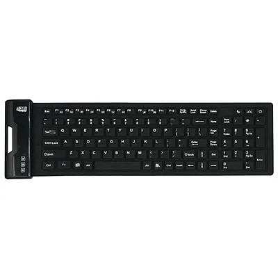 Adesso Akb-222Ub Slimtouch 222 Antimicrobial Waterproof Flex Keyboard
