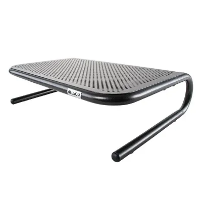 Allsop 30165 Metal Art Jr. Monitor Stand, Pearl Black