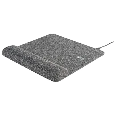 Allsop 32304 Powertrack Plush Wireless Charging Mousepad With Wrist Rest