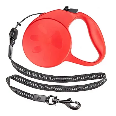 10-foot Red Extra-Small Retractable Dog Leash ALSH-003