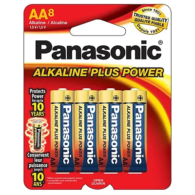 Panasonic Alkaline Size &quot;Aa&quot; Plus Power (8-Pack)