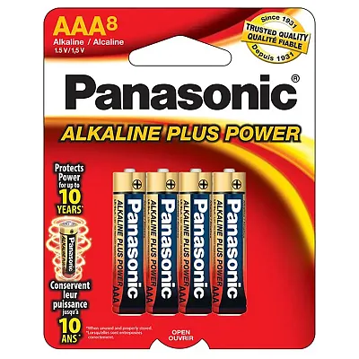 Panasonic Aklaline Size &quot;Aaa&quot; Plus Power (8-Pack)