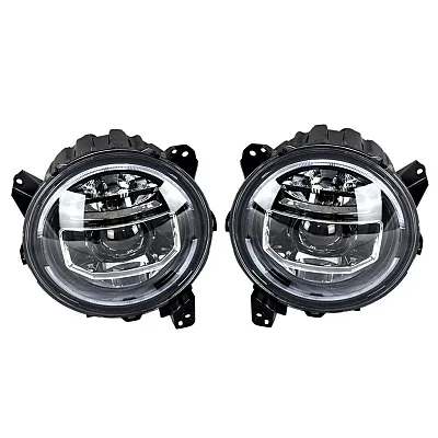AMERICAN MOD MJPCC00101 9 Inch Led Halo Headlights With Sta