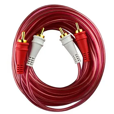 Audiopipe 17 Ft.Rca Cable Clear Jacket