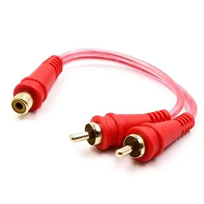 Rca Splitter Audiopipe 1F-2M Clear Installer Series