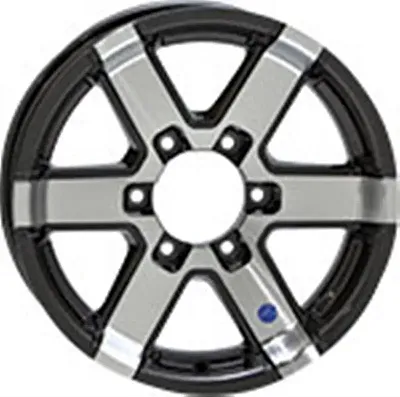AMERICANA 20459B 16X6 Hd 8H Series 07 Black Alum