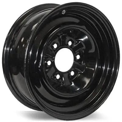 AMERICANA 20514 15X6 Conv 6H-5.5 Blk 0 Offset 3.65P