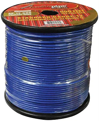 Audiopipe 12 Gauge 500Ft Primary Wire Blue