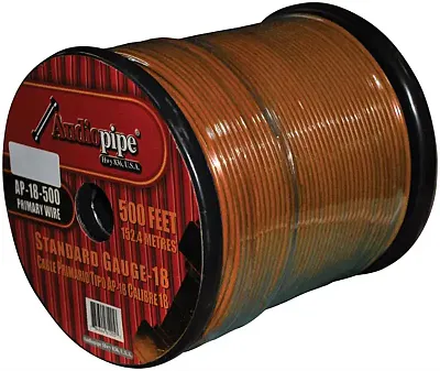 Remote Wire Audiopipe 18Ga 500&#039; Orange