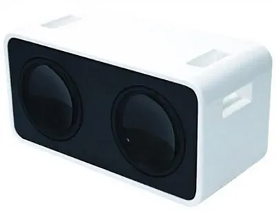 Antenna Specialist Apip100-W Dual 10&quot; Spkr.Box W/Piano White Fin