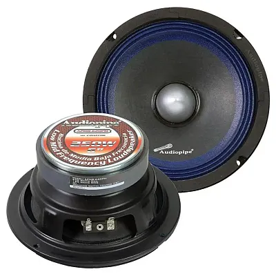 Audiopipe Low Mid Frequency Loudspeaker 6&quot; 250W Max Each