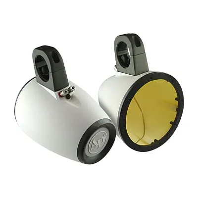 Audiopipe Marine Empty 8&quot; Wakeboard Speaker Pod Enclosures (White)