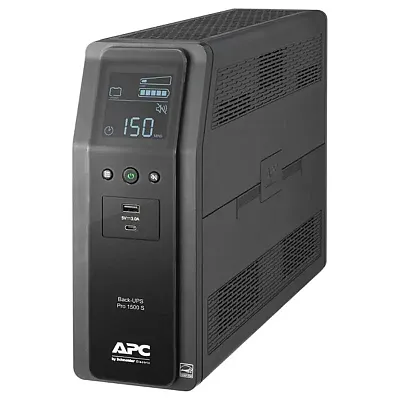 Apc Br1500Ms2 Back-Ups Pro 10-Outlet/2-Usb 1,500-Volt-Ampere Battery Back-Up And