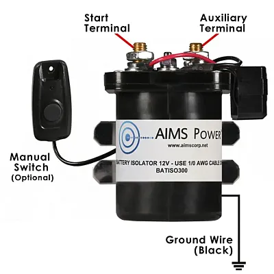 AIMS POWER 1007458 300A Battery Isolator