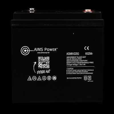 AIMS POWER 1008882 6V 225A Agm Battery