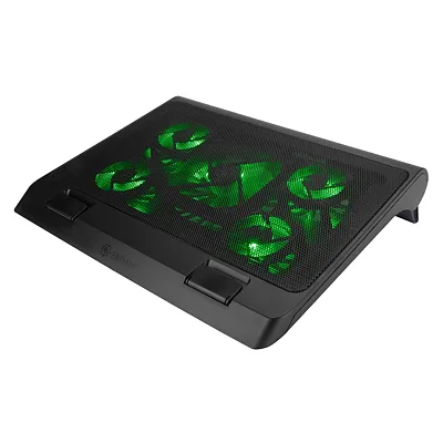 Enhance Engxc10100Gnew Laptop Cooling Pad With 5 Fans, Rgb Lighting, And Dual Us