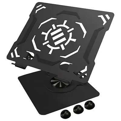 Enhance Enpcr10100Bkws R1 Rotating Adjustable Laptop Stand With 3 Cable Holders