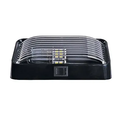 ARCON 20677 Led Bw Rct Prch Lite W/Sw Blk-Clr