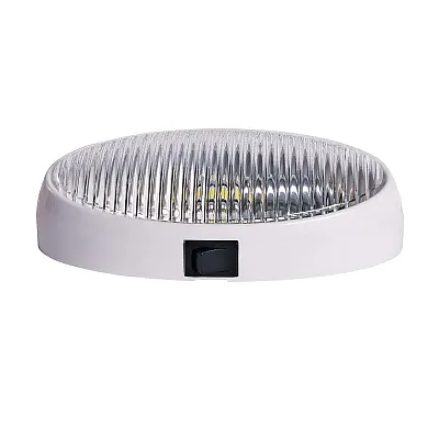ARCON 20679 Led Bw Ovl Prch Lite W/Sw Wht-Clr