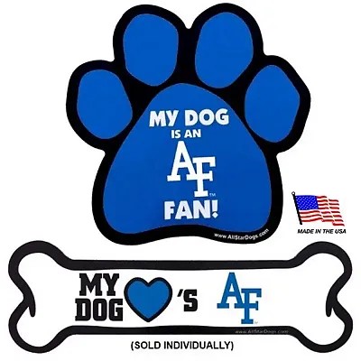 All Star Dogs Air Force Car Magnets - Bone