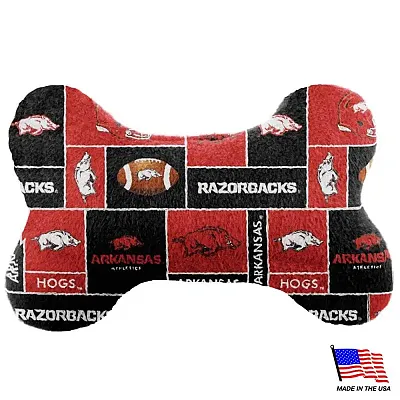 All Star Dogs Arkansas Razorbacks Plush Bone Toy - Small