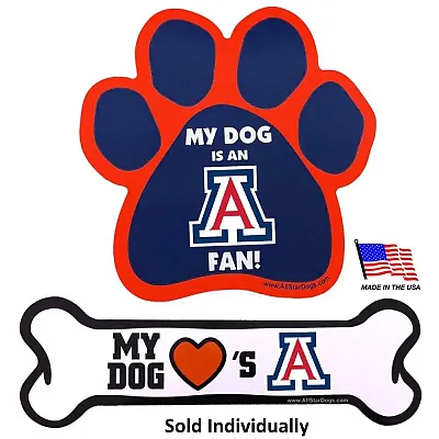 All Star Dogs Arizona Wildcats Car Magnets - Bone