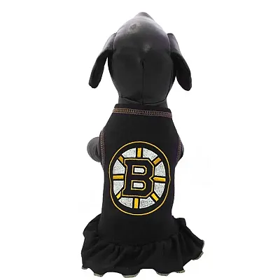 All Star Dogs Boston Bruins Ice Girl Pet Dress - Medium